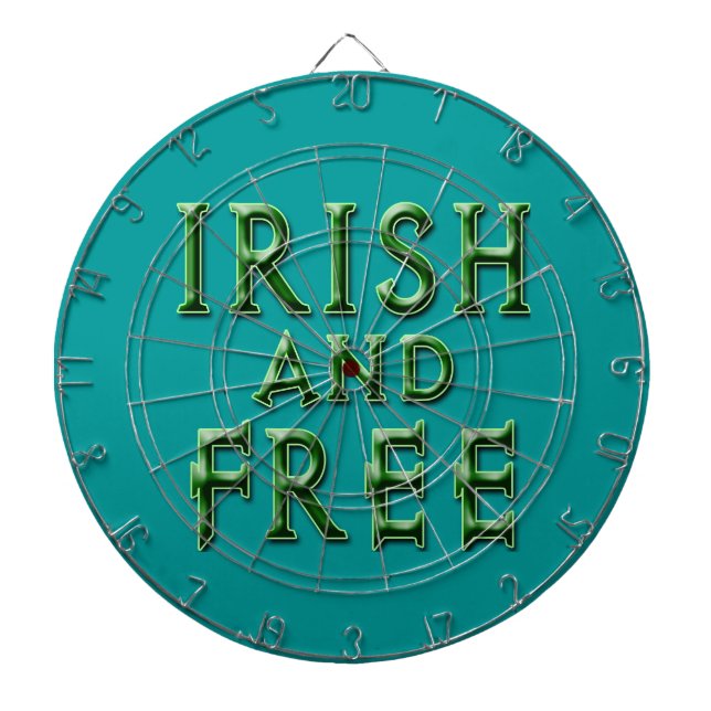 IRISH and FREE for St. Patrick's Day Dartboard (Front)