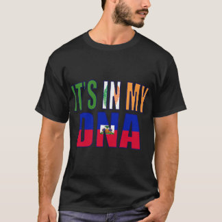 Irish And Haitian Mix DNA Perfection Heritage Flag T-Shirt