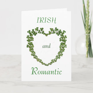 Irish and Romantic Valentines Card