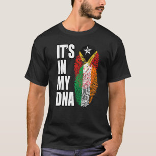 Irish And Timorese Mix DNA Flag Heritage T-Shirt