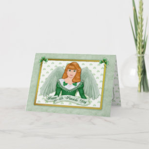 Irish Angel & Banner - Verse Inside Card