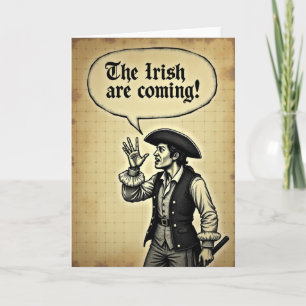 Irish Are Coming Announcement Card