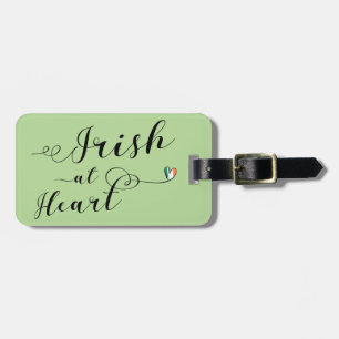 Irish At Heart Luggage Tag Template, Ireland