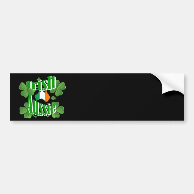 Irish aussie bumper sticker (Front)