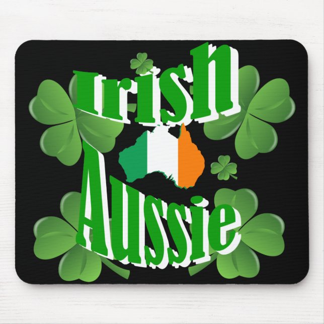 Irish aussie mouse mat (Front)