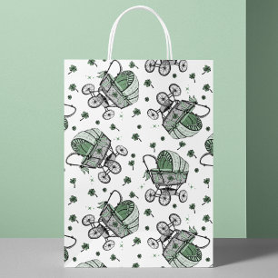 Irish Baby Carriage St Patrick's Day Baby Shower Small Gift Bag