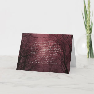 Irish Badb Pagan Sympathy Card