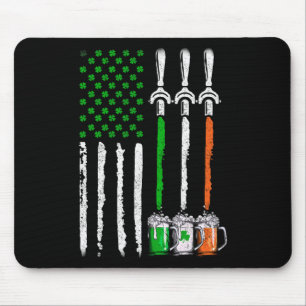Irish Beer Ireland American Flag St Patricks Day M Mouse Mat