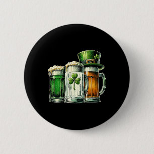 Irish Beer Ireland Flag St Patricks Day 6 Cm Round Badge