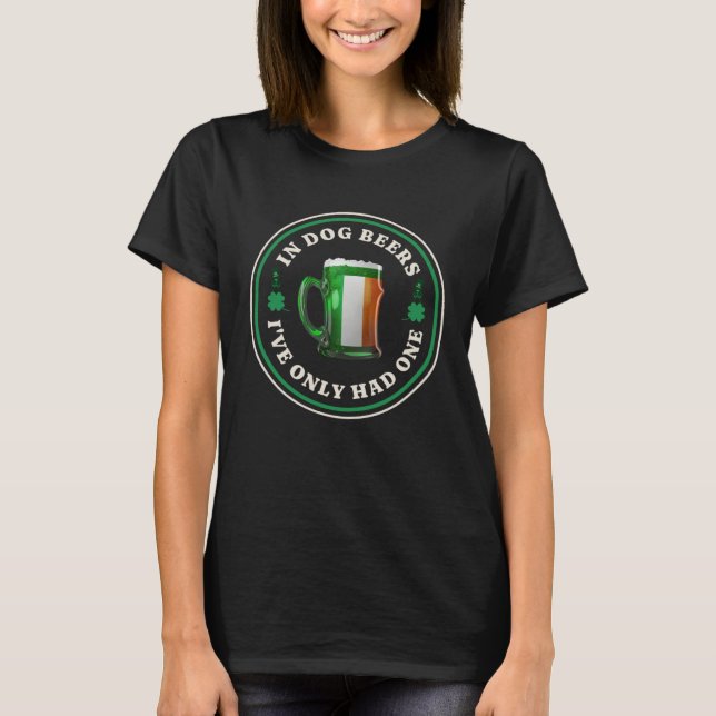 Irish Beer Ireland Flag St Patricks Day  Drinking  T-Shirt (Front)