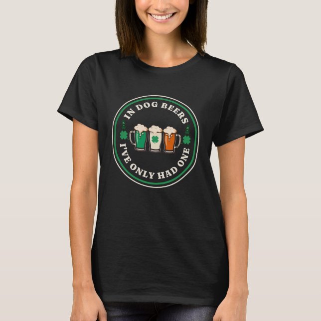 Irish Beer Ireland Flag St Patricks Day  Drinking  T-Shirt (Front)