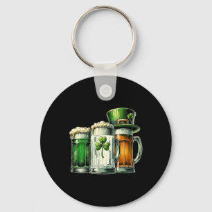Irish Beer Ireland Flag St Patricks Day Key Ring