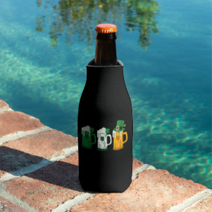Irish Beer Ireland Flag St Patricks Day Leprechaun Bottle Cooler