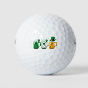 Irish Beer Ireland Flag St Patricks Day Leprechaun Golf Balls