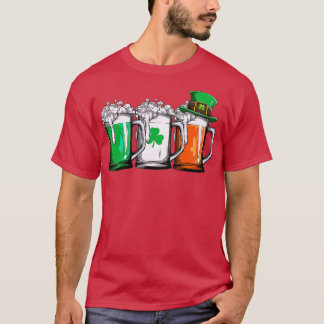 Irish Beer Ireland Flag St Patricks Day Men Women  T-Shirt