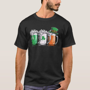 Irish Beer Ireland Flag St Patricks Day Men Women  T-Shirt