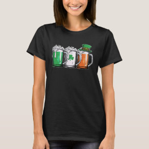Irish Beer Ireland Flag St Patricks Day Men Women  T-Shirt
