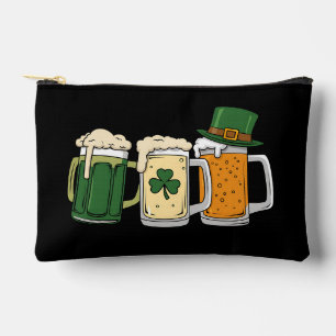 Irish Beer Ireland Flag St Patrick's Day Shamrock Accessory Pouch