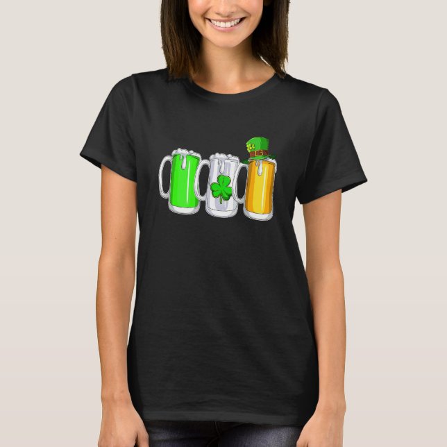 Irish Beer Ireland Flag St Pattys Day Men Women Sh T-Shirt (Front)
