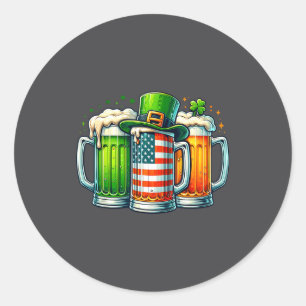 Irish Beer Ireland St Patricks Day Drinking Party  Classic Round Sticker