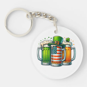 Irish Beer Ireland St Patricks Day Drinking Party Key Ring