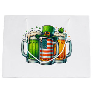 Irish Beer Ireland St Patricks Day Drinking Party Large Gift Bag
