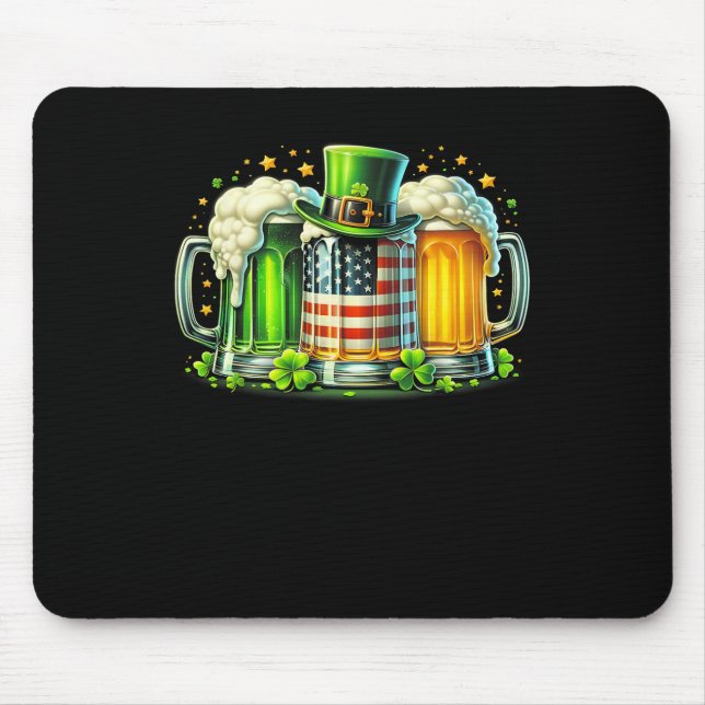 Irish Beer Ireland St Patricks Day Drinking Party  Mouse Mat (Front)