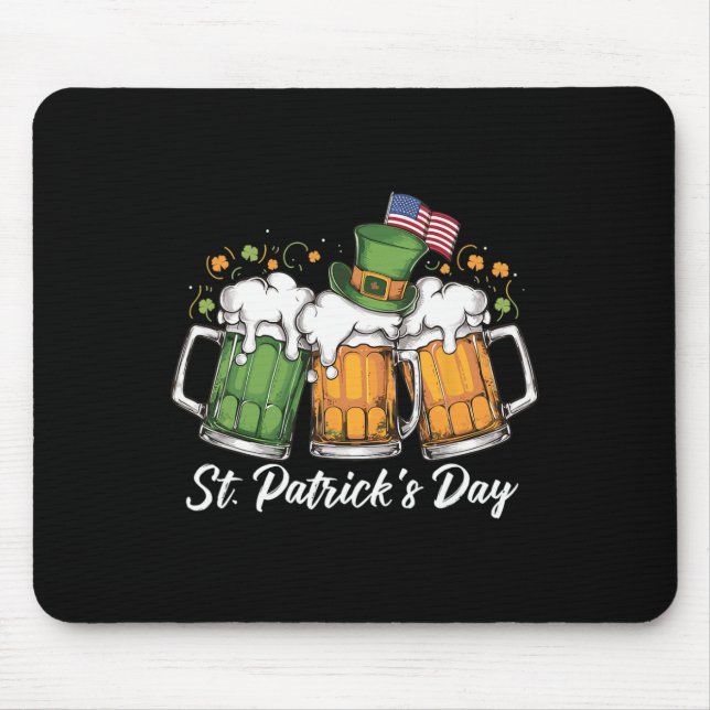 Irish Beer Ireland St Patricks Day Drinking Party  Mouse Mat (Front)