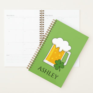 Irish Beer Mug with Shamrock Clover   Personalise Planner