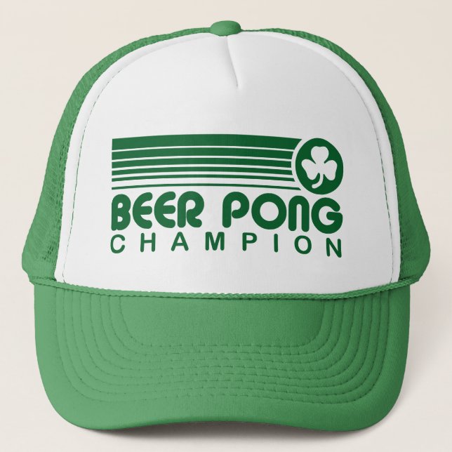 Irish Beer Pong Trucker Hat (Front)