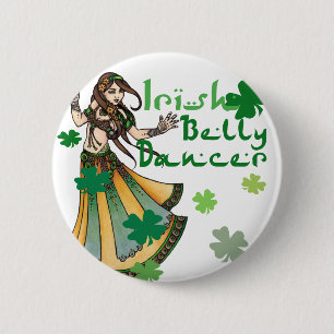 Irish Belly Dancer 6 Cm Round Badge