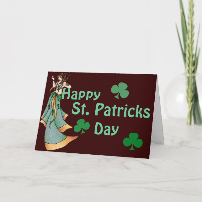 Irish Belly Dancer Card (Front)