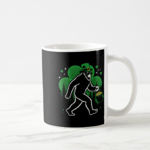 Irish bigfoot shamrock funny sasquatch lucky fores coffee mug