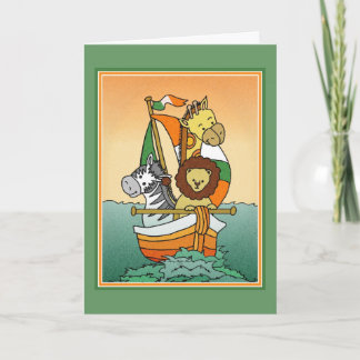 Irish Birth Announcement Animal Voyage Template