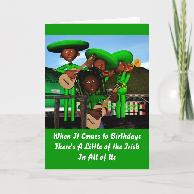 Irish Birthday Card (Front)