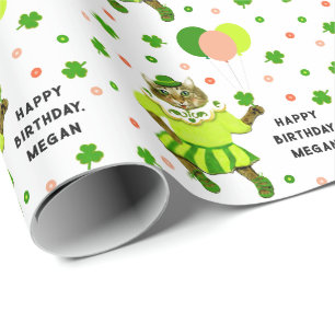 Irish Birthday Gift Wrapping Paper