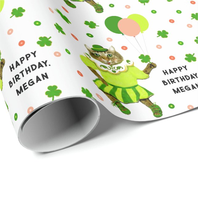 Irish Birthday Gift Wrapping Paper (Roll Corner)