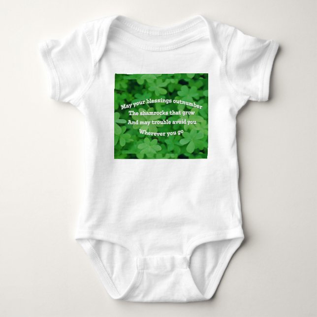 Irish Blessing Baby Bodysuit (Front)