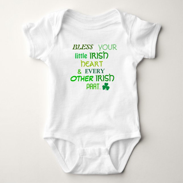 Irish Blessing Baby Creeper (Front)
