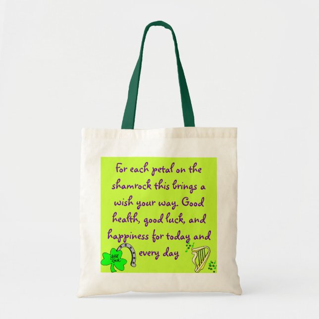 Irish Blessing bag (Front)