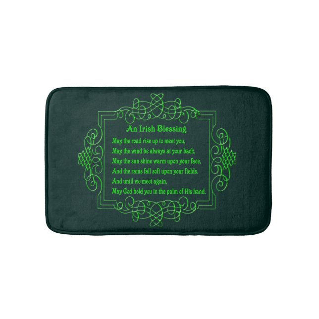Irish Blessing Bath Mat (Front)