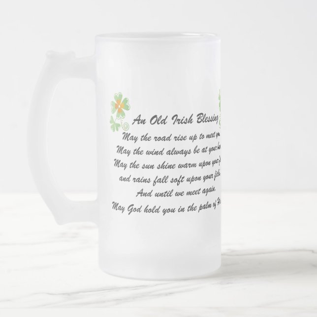 Irish Blessing Beer Mug (Left)