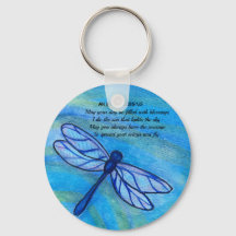 Irish Blessing Blue Dragonfly Inspirational Quote