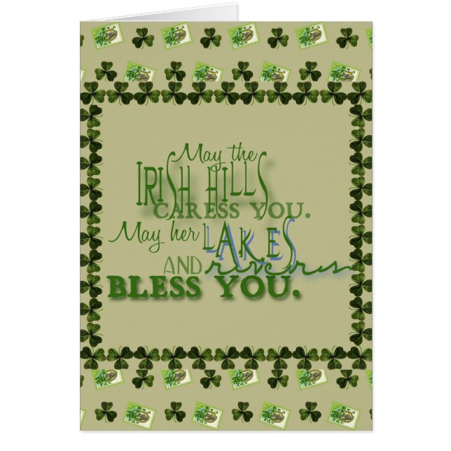 Irish Blessing Card (Front)