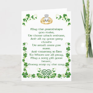 Irish Blessing Card from Ireland Option 2