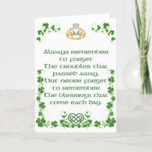 Irish Blessing Card from Ireland Option 7