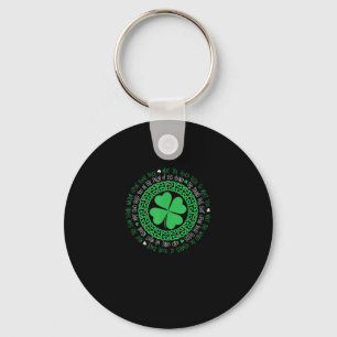 Irish Blessing Celtic Knot 4 Leaf Clover - St. Pat Key Ring
