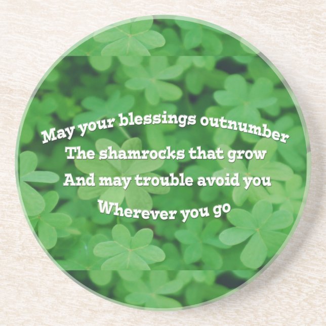 Irish Blessing Coaster (Front)