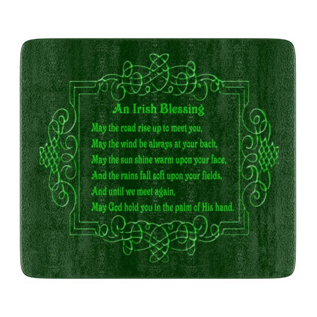 Irish Blessing Cutting Board (Front)