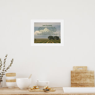 Irish Blessing Farmland Landscape Poster